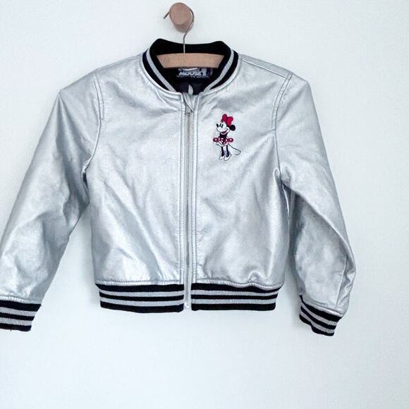 5-6Y Silver Disney Minnie Mouse Jacket - Picture 1 of 4